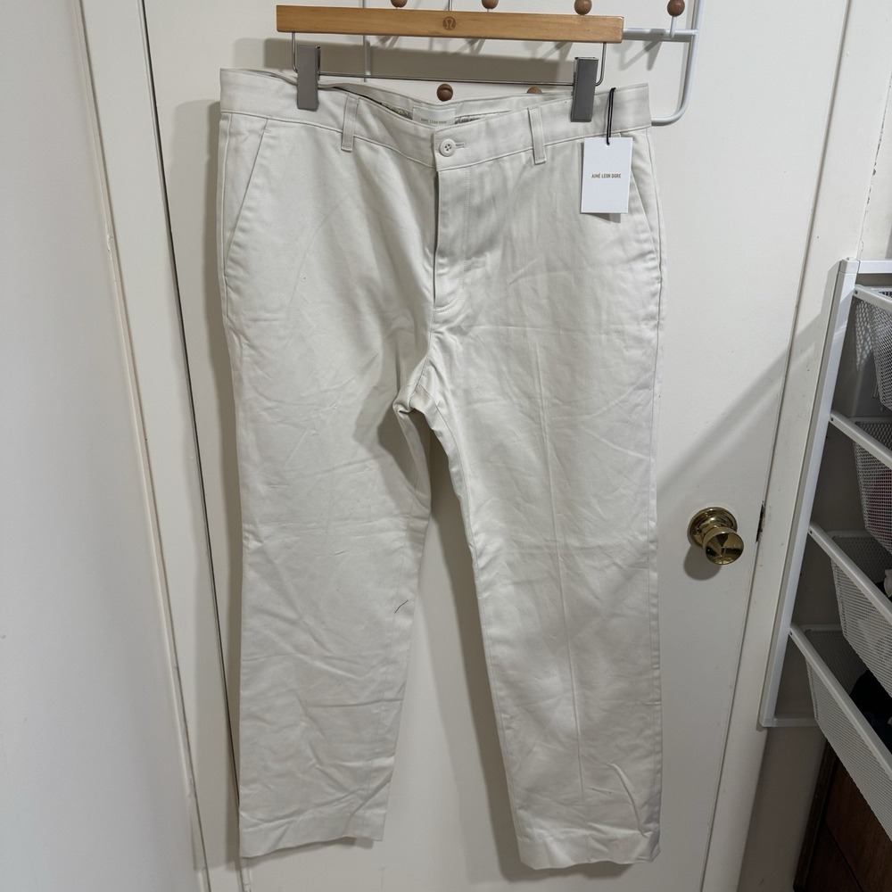 AIME LEON DORE Carpenter Creme Pants Men's X-Large XL Size 34"x32" - NWT